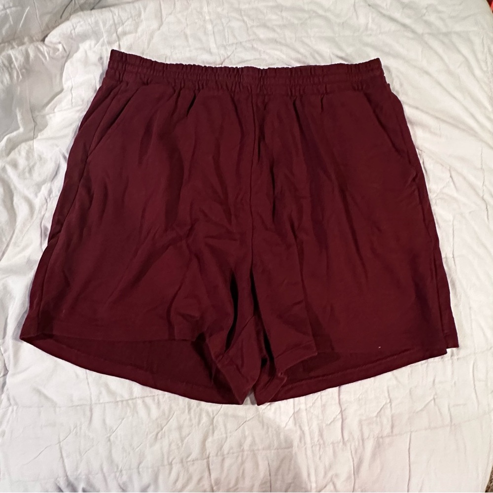 Old Navy | Women’s SoComfy Terry extra High-Waisted 5inseam shorts sz XL maroon